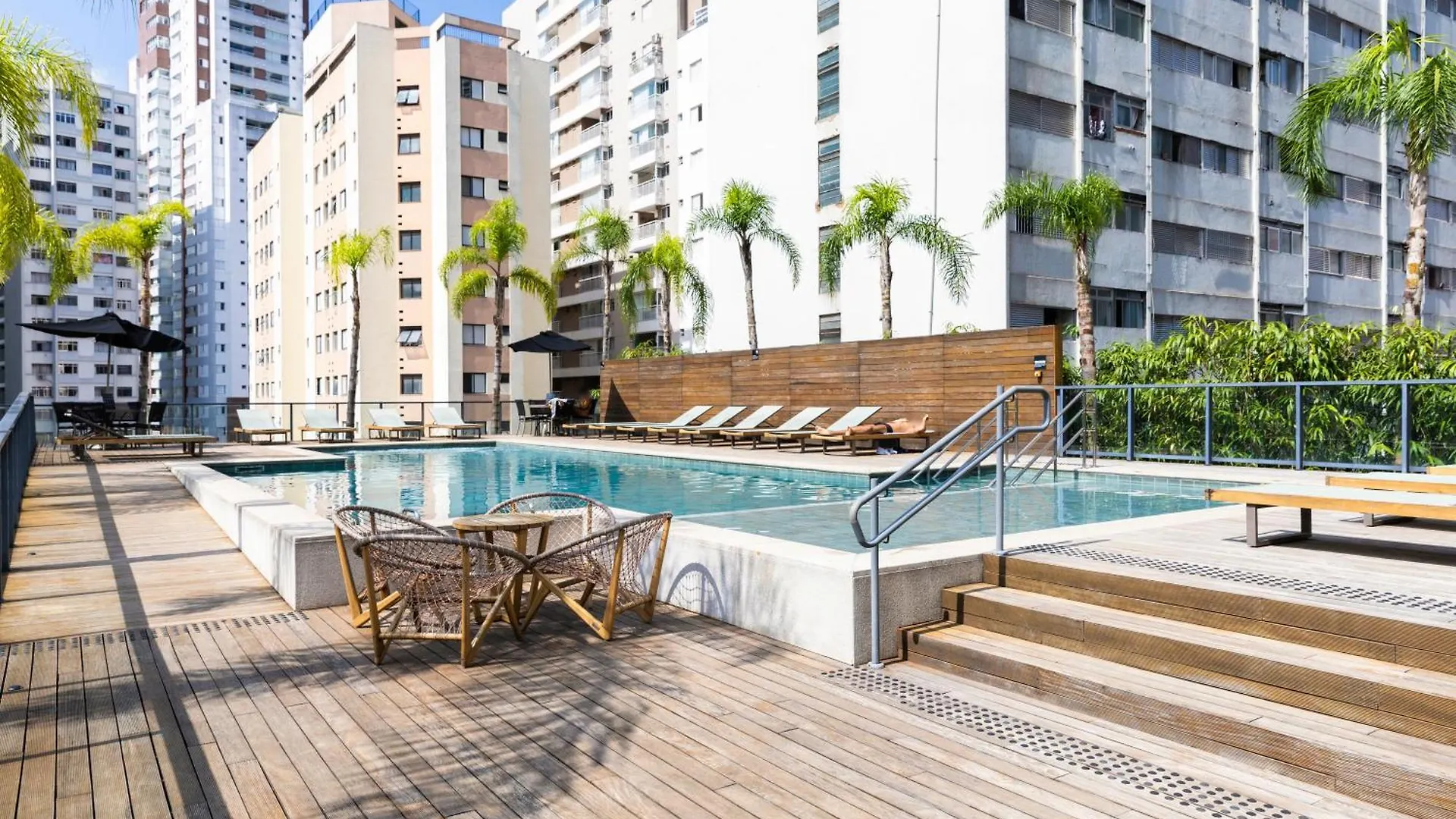 Piscina, Academia, Ac ,Cama Queen|Brazilian Corner サンパウロ